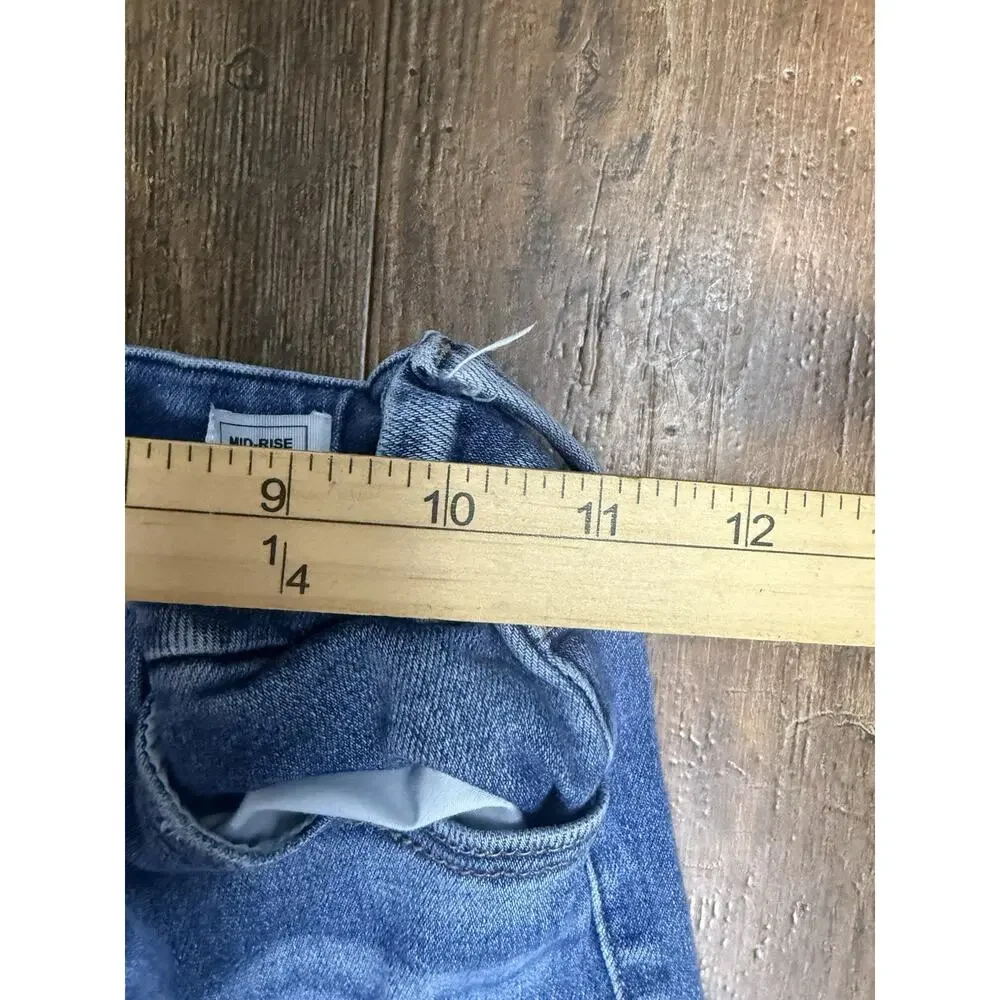KANCAN YOUTH Girls Size 12 JEANS Skinny Mid Rise Distressed Denim